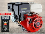 15HP Petrol Stationary Engine 4-stroke OHV Motor Horizontal Shaft Recoil Start