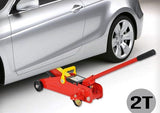 Hydraulic Trolley Floor Jack 2 Ton – Portable Heavy Duty Car Jack with Case