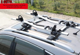 2 x Car Roof Bike Rack, Bike Carrier Silver