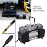 Air Compressor Dual-Cylinder 150 PSI 12V Air Compressor Pump Tool Kit
