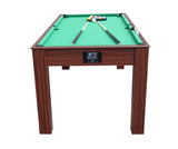 Assembled Rack & Roll Deluxe 6 ft 3 in 1 Pool Table, Table Tennis And Dining Table