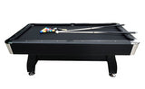 Assembled Rack & Roll Assembled 7Ft Pool Table Black With Auto Ball Return - The Ultimate Package Deal (NOT A KIT SET)