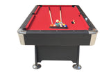Assembled Rack & Roll Assembled 7Ft Pool Table Red With Auto Ball Return The Ultimate Package Deal (NOT A KIT SET)