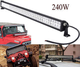 Super Bright 41.5" LED flood/spot light 80 LED 240W - With A Free Wiring Kit