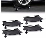 4 x Heavy Duty Vehicle Wheel Dolly Sets Ball Bearings Trolley Rated at 1800KG