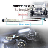 Super Bright 40" Curved 240W flood/spot light 80 LED - With A Free Wiring Kit