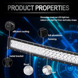 Super Bright 41.5" LED flood/spot light 80 LED 240W - With A Free Wiring Kit