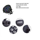 4 X 54 LEDs Professional DMX-512 RGB LED Strobe Stage PAR Lights 9 in 1