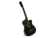Brand New 38" Acoustic Guitar Black  (With A Free Carry Bag Case)