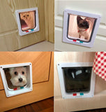 Large Cat Pet Flap Door Magnetic Pet Door with 4 Way Lock Size L