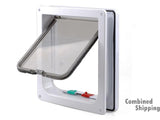 Large Cat Pet Flap Door Magnetic Pet Door with 4 Way Lock Size L