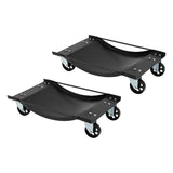 2 x Heavy Duty Vehicle Wheel Dolly Sets Ball Bearings Trolley Rated at 900KG