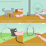 Large Pet Door With Lock For Cat Puppy Dog Door With Lock