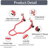 Motorcycle Rear Stand Paddock Stand Lift (Supports 385kg)