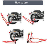 Motorcycle Rear Stand Paddock Stand Lift (Supports 385kg)