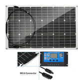 200 Watt Monocrystalline Flexible Solar Panel  With  A 30amp Controller Cables