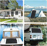 200 Watt Monocrystalline Flexible Solar Panel  With  A 30amp Controller Cables