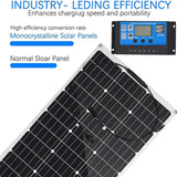 200 Watt Monocrystalline Flexible Solar Panel  With  A 30amp Controller