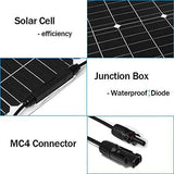 200 Watt Monocrystalline Flexible Solar Panel  With  A 30amp Controller Cables