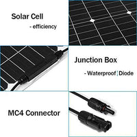 300W Monocrystalline Flexible Solar Panel Bendable 12V