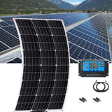 200 Watt Monocrystalline Flexible Solar Panel  With  A 30amp Controller Cables