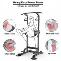 Power Tower Pull Up Bar for Home Gym, Multi Functional Pull Up Bar Stand