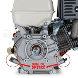 15HP Petrol Stationary Engine 4-stroke OHV Motor Horizontal Shaft Recoil Start