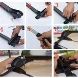 Roof Rack Universal 120cm 75kgs Load Cross Bars Aluminium Adjustable