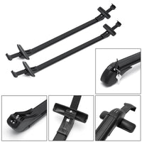 Roof Rack Universal 120cm 75kgs Load Cross Bars Aluminium Adjustable