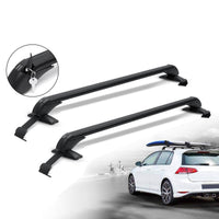 Roof Rack Universal 120cm 75kgs Load Cross Bars Aluminium Adjustable