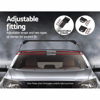 Roof Rack Universal 120cm 75kgs Load Cross Bars Aluminium Adjustable