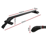 Roof Rack Universal 120cm 75kgs Load Cross Bars Aluminium Adjustable