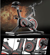 Indoor Exercise Bike  Stationary Cycling Bike with LCD Monitor Spinning Bike