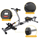 Rowing Machine 12 Levels 3 Slopes Incline Rowing Machine