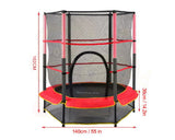 Mini Trampoline  55" With Safety Net