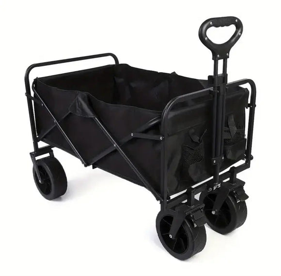 Folding Wagon Cart, Garden Carts Large Capacity Beach Foldable Outdoor Camping