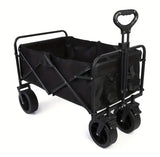 Folding Wagon Cart, Garden Carts Large Capacity Beach Foldable Outdoor Camping