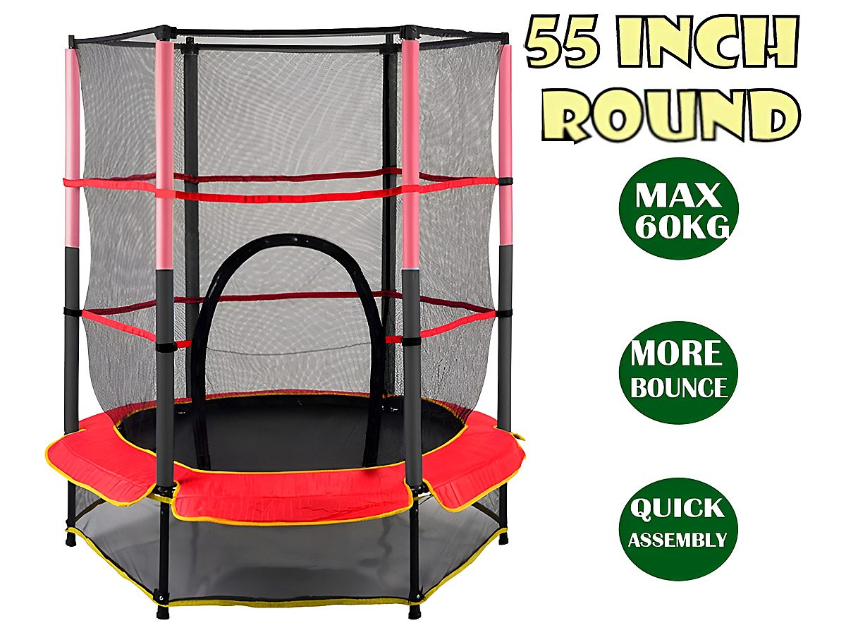 Mini Trampoline  55" With Safety Net