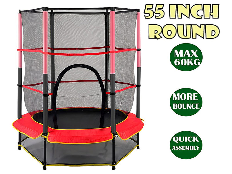 Mini Trampoline  55" With Safety Net