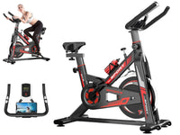Indoor Exercise Bike  Stationary Cycling Bike with LCD Monitor