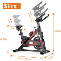 Indoor Exercise Bike  Stationary Cycling Bike with LCD Monitor
