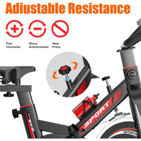 Indoor Exercise Bike  Stationary Cycling Bike with LCD Monitor