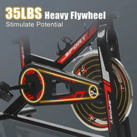Indoor Exercise Bike  Stationary Cycling Bike with LCD Monitor