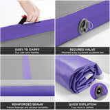 Evoland Inflatable Gymnastics Mat Air Track Tumbling Mat - 3M (Purple)