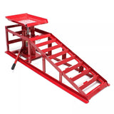 2 Car Ramps with Hydraulic Jack 2000kg a side with Adjustable Heights
