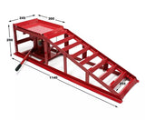2 Car Ramps with Hydraulic Jack 2000kg a side with Adjustable Heights