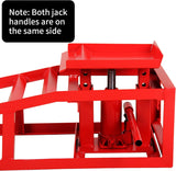 2 Car Ramps with Hydraulic Jack 2000kg a side with Adjustable Heights