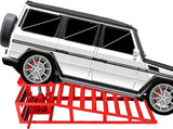 2 Car Ramps with Hydraulic Jack 2000kg a side with Adjustable Heights