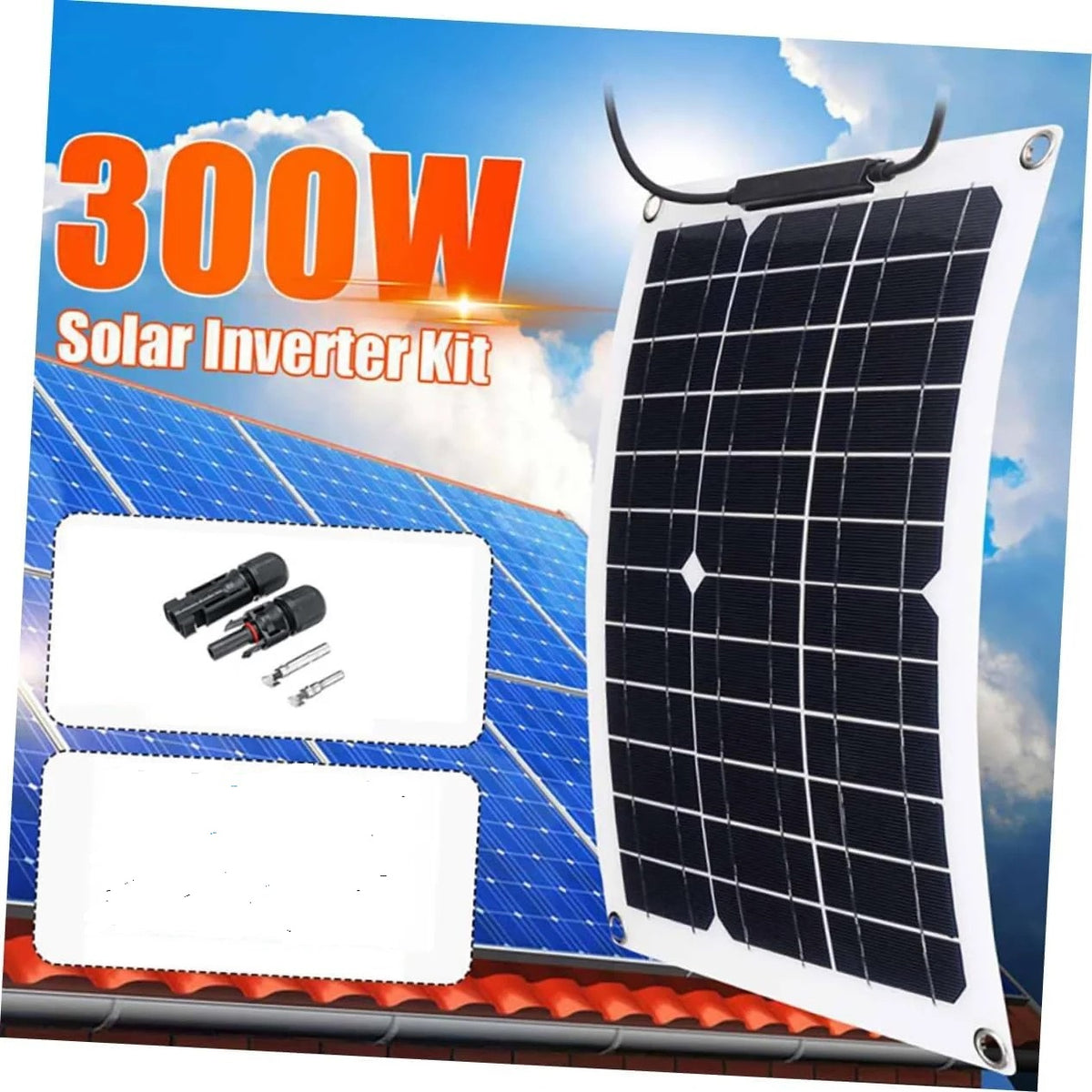 300W Monocrystalline Flexible Solar Panel Bendable 12V