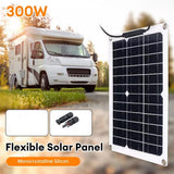 300W Monocrystalline Flexible Solar Panel Bendable 12V  With Solar Cables 4M